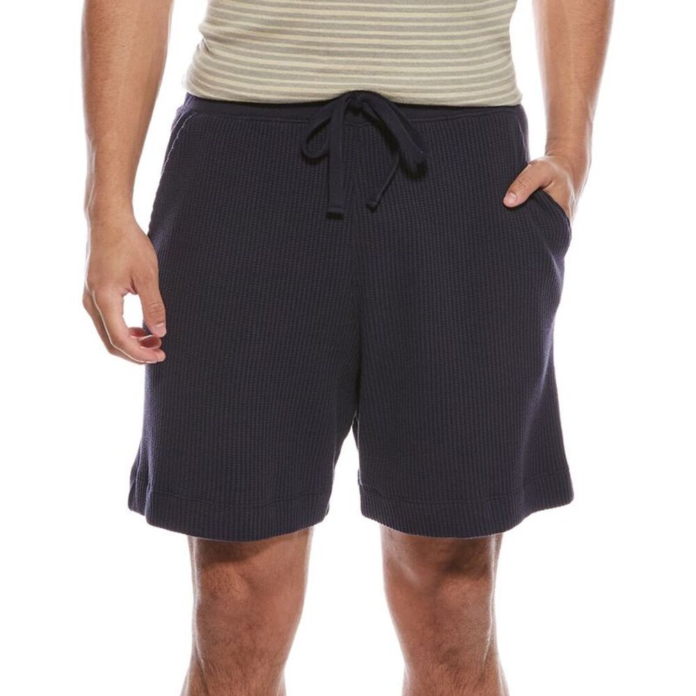 Atm Anthony Thomas Melillo Mens  Waffle Pull-On Short, Navy